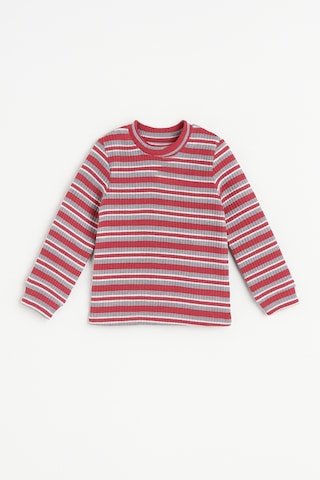 Esila Kids Kız Çocuk Body Pamuklu Çizgili Uzun Kollu 4-9 Yaş Çok Renkli