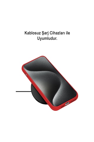 Apple Uyumlu iPhone 15 Pro İçi Kadife Kamera Korumalı Lansman Silikon Kılıf