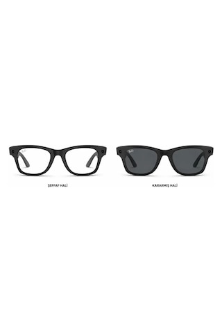 Ray-Ban Meta Wayfarer Gen 2 RW4012 601S1Z 53 Beden Şeffaf-Siyah