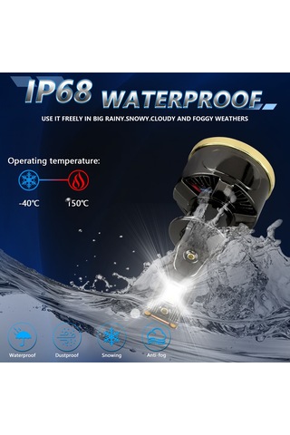 Tenfowee 2024 Yeni Model Led Far, 130w Güçlü Aydınlatma, H1 Uyumlu, 18000 Lümen Parlaklık, Otomobil Led Farı, Çift Bakır Borulu Soğutma Sistemi