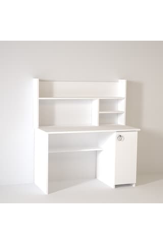 Kalenderdekor1 Kalender Dekor Lucas 120 Cm Çalışma Masası Lc01 Beyaz