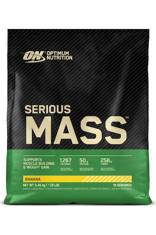 Serious Mass Muz Aromalı Gainer 5.45 Kg Kreatin 317 G Sporcu Besin Seti Muz