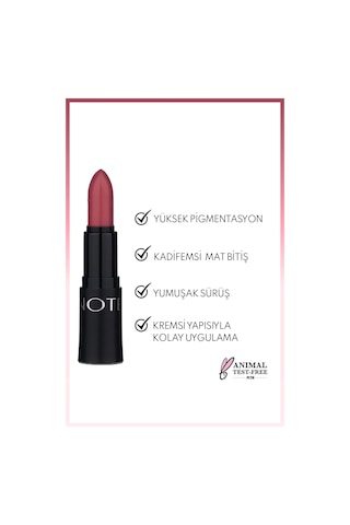 Note Cosmetique Mattemoist Lipstick Mat Bitişli Ruj 313 Soft Carmen - Pembe