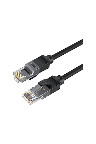 Saf Bakır Metal Konnektör Ethernet Kablosu Siyah 2 Metre Genel