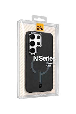 Nettech Samsung Galaxy S25 Ultra Uyumlu Nt-n125 Magsafe Arka Koruma Kılıf - Siyah