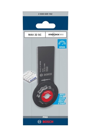 Bosch Uyumlu 1x Pro Maii 32 Sc Dolgu Bıçağı Silikon, Genişlik 32 Mm, Pr