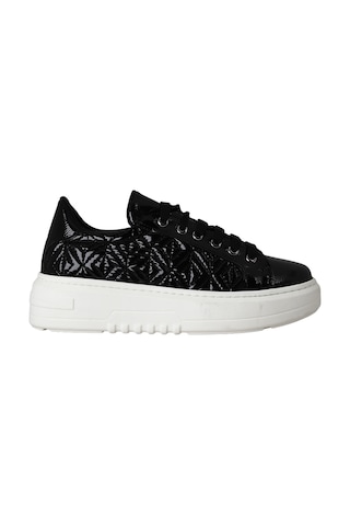 Hobby Ayakkabı Hobby Kadın Rugan Modern Yüksek Tabanlı Sneaker Ayakkabı Siyah