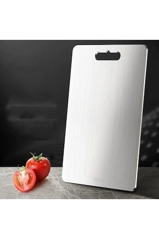 Primepickings 316l Paslanmaz Çelik, Anti-bakteriyel, Küf Önleyici Mutfak Doğrama Tahtası, 39x28cm, Kalın Ve Dayanıklı Diğer