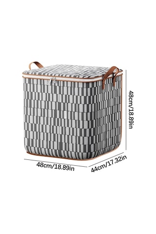 Unimarket Kapaklı Giysi Saklama Çantası, Gardırop Ayırma Saklama Kutusu Taşınabilir Saklama Kutuları, Ev Yatak Odası Battaniye Yatak Saklama Kapları Için Güçlü Saplı Fermuarlı Katlanabilir S Q8rcwv