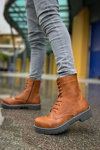 Saklımoda Ch009 Cst Military Erkek Bot Taba Çok Renkli
