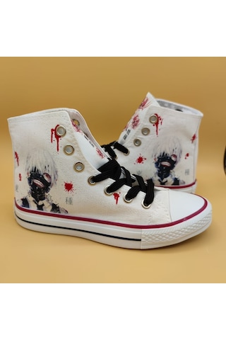 Günlük Unisex Spor Ayakkabı Tokyo Ghoul Desenli Sneakers (525021261)
