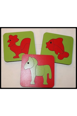 Ahşap Montesorri Puzzle 20 x 30 Cm