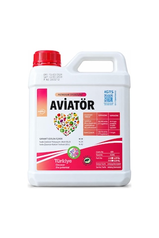Aviatör Potasyum Tiyosülfat Kts Gübre 5 Litre 5 L