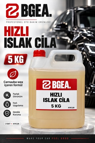 Bgea Hızlı Islak Cila 5 Kg Carnauba Wax İçeren Oto Cilası