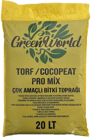 20 Litre İthal Çok Amaçlı Bitki Toprağı Torf Cocopeat Kokopit
