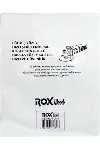 Rox Wood 0028 Ahşap Eğe Törpü Diski 90 - Mm