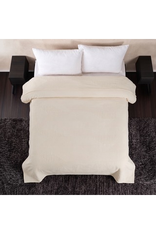 Maxstyle Spring %100 Pamuk Çift Kişilik Pike Bej 220x230 Cm Renkli