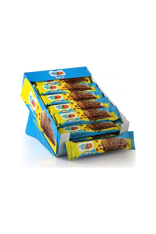 Toto Sütlü Çikolata Kaplamalı Fındık Kremalı Gofret 26 Gr. 24 Adet 1 Kutu