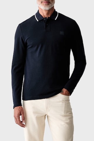 Boss % 100 Pamuk Regular Fit Düğmeli Polo Erkek Polo 50566186 404 Lacivert