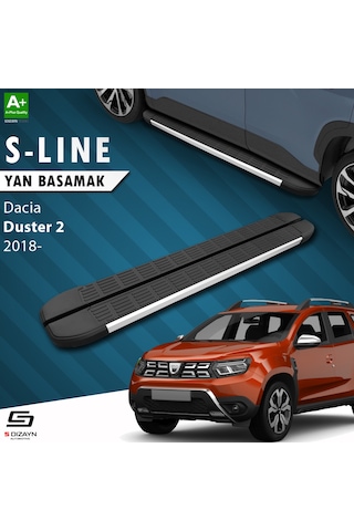 S-dizayn Dacia Duster 2 S-line Aluminyum Yan Basamak 183 Cm 2018-2023 A+ Kalite