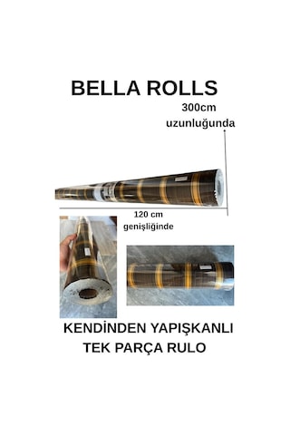 120cmx300cm Tek Parça Yapışkanlı Rulo Gold Çizgili Düz Parlak Duvar Paneli Kağıdı Taksim Qm0133