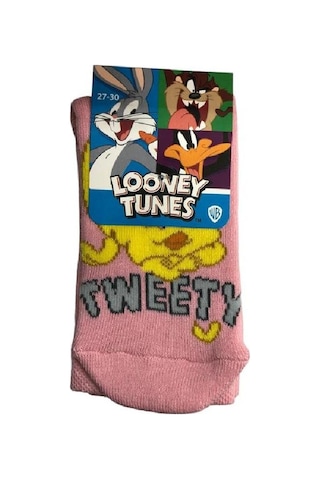 Çimpa Tweety Figürlü Havlu Çorap - Unısex - karışık