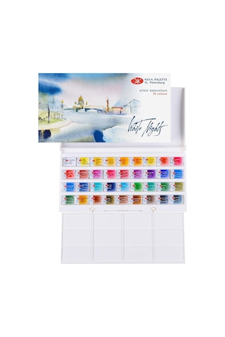 St. Petersburg White Nights Tablet Suluboya Seti 36 Renk