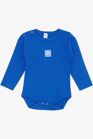 Breeze Erkek Bebek Çıtçıtlı Zıbın Body Erkek Bebek Baskılı 9 Ay-3 Yaş, Saks Mavisi-saks Mavisi Saks Mavisi