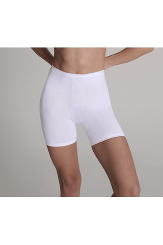 Kadın Pamuk Uzun Şort Külot Ten