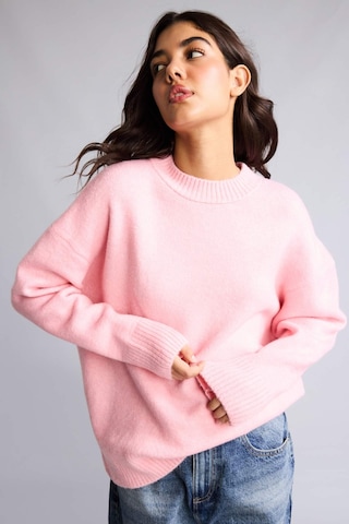 Defacto Relax Fıt Bisiklet Yaka Basıc Kazak H2239ax26wnpn256 Pembe-pn256