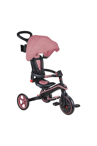 Globber Explorer 4in1 Katlanabilir Bisiklet Koyu Pastel Pembe Çok Renkli