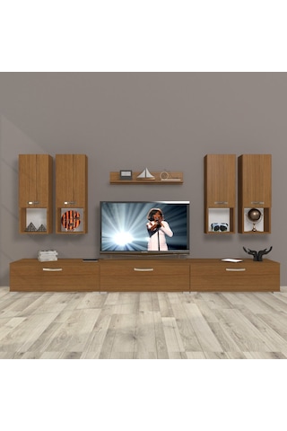 Decoraktiv Eko 8da Mdf Tv Ünitesi Tv Sehpası Ceviz