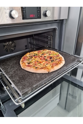 Doğal Bazalt Fırın Pişirme Taşı 30 x 40 CM