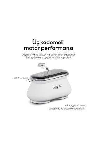 Xenon Smart Şarjlı Tüy Toplama Makinesi 7200 Rpm, 3 Kademe, Çift 6 Bıçaklı, Led Ekran, Usb-c, 1800 Mah X6175