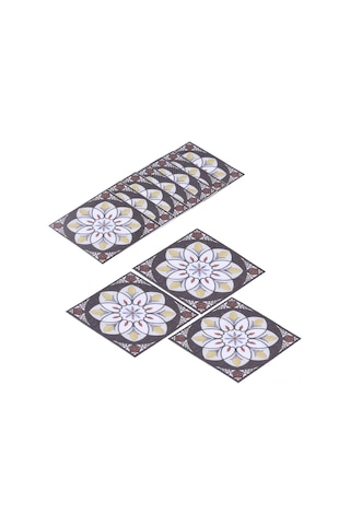 Shineyee 20 Adet Pvc Su Geçirmez Zemin Köşe Sticker - 8x8cm Dayanıklı Otomatik Yapışkan Salon Koridor Dekoratif Kaplama Diğer