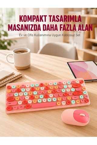 Shnstore Kablosuz Bluetooth Klavye Çoklu Cihaz Desteği, Akıllı Güç Tasarrufu Yeni Nesil Shntknd0720