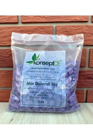 Renkli Dolomit Taş Mor 2Kg