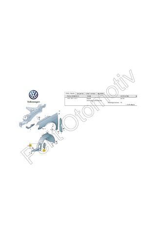 Scirocco Sol Ön Çamurluk Davlumbaz Kapağı 1K8805413 ()