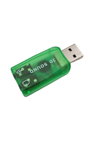 5.1 Usb Stereo Ses Adaptörü , Harici Ses Kartı, Pc Ve Dizüstü Bilgisayar İçin 3d Usb Ses Adaptörü,