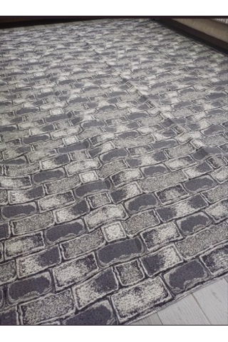Savan Dokuma Halı Örtüsü 6m² 200 300cm Kale Gri