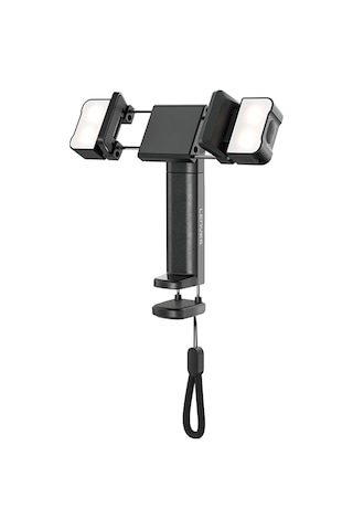 Lenyes Cr204 360 Dönebilen Işıklı Seyahat Telefon Tutucu Ve Standı Siyah