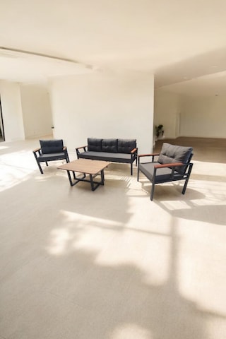Pimango Pi Elize Bahçe Ve Balkon Mobilyası Antrasit 3+1+1 Sehpalı Antrasit