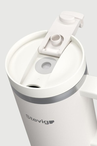 Stevig 2 Moods Tuck-in Tumbler Sızdırmaz Çelik Termos 900 Ml White Sand St-242 Beyaz