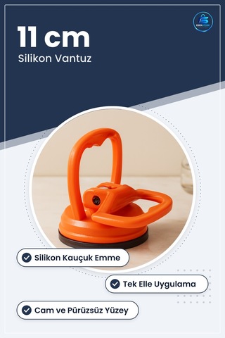 Cam Vantuzu 11 Cm Silikon Taşıma Kaldırma Tutucu Hırdavat Avadanı