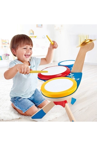 Hape Drum And Cymbal Oyuncak Davul Seti