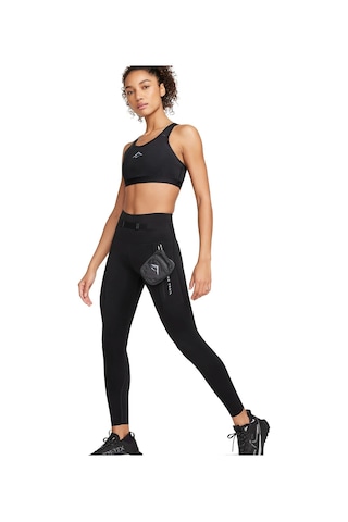 Nike Trail Go 7/8 Yüksek Destekli Kadın Koşu Taytı Sıkı Ve Dar Kalıptır Extra Çantalıdır -sportxstore Siyah
