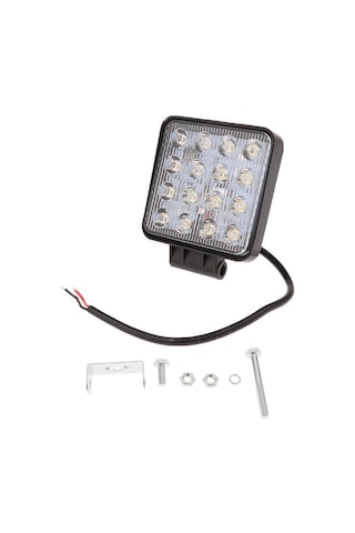 16 Led 48W Off Road Sis Farı Lambası Kare Gemi Tekne Slim 12V (271470663)
