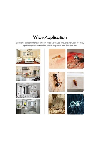 Hangfox Siyah Ultrasonik Uçucu - Hamster Repeller, Akşam Lambası, 100-240v Avrupa Standartı, Yüksek Verimli Enkaz Kontrolü