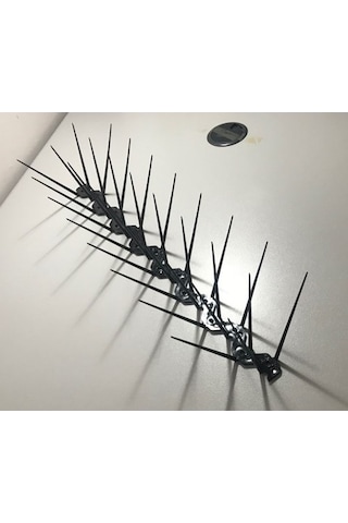 Kuş Kondurmaz Plastik Diken 25 Metre 50 Parça Koli Halinde Siyah