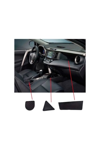 Gradicom Toyota Rav4 2012-2015 Model İçin Kum Bardaklık Ve Eşya Yerlerine Uygun Paspaslar 163799968